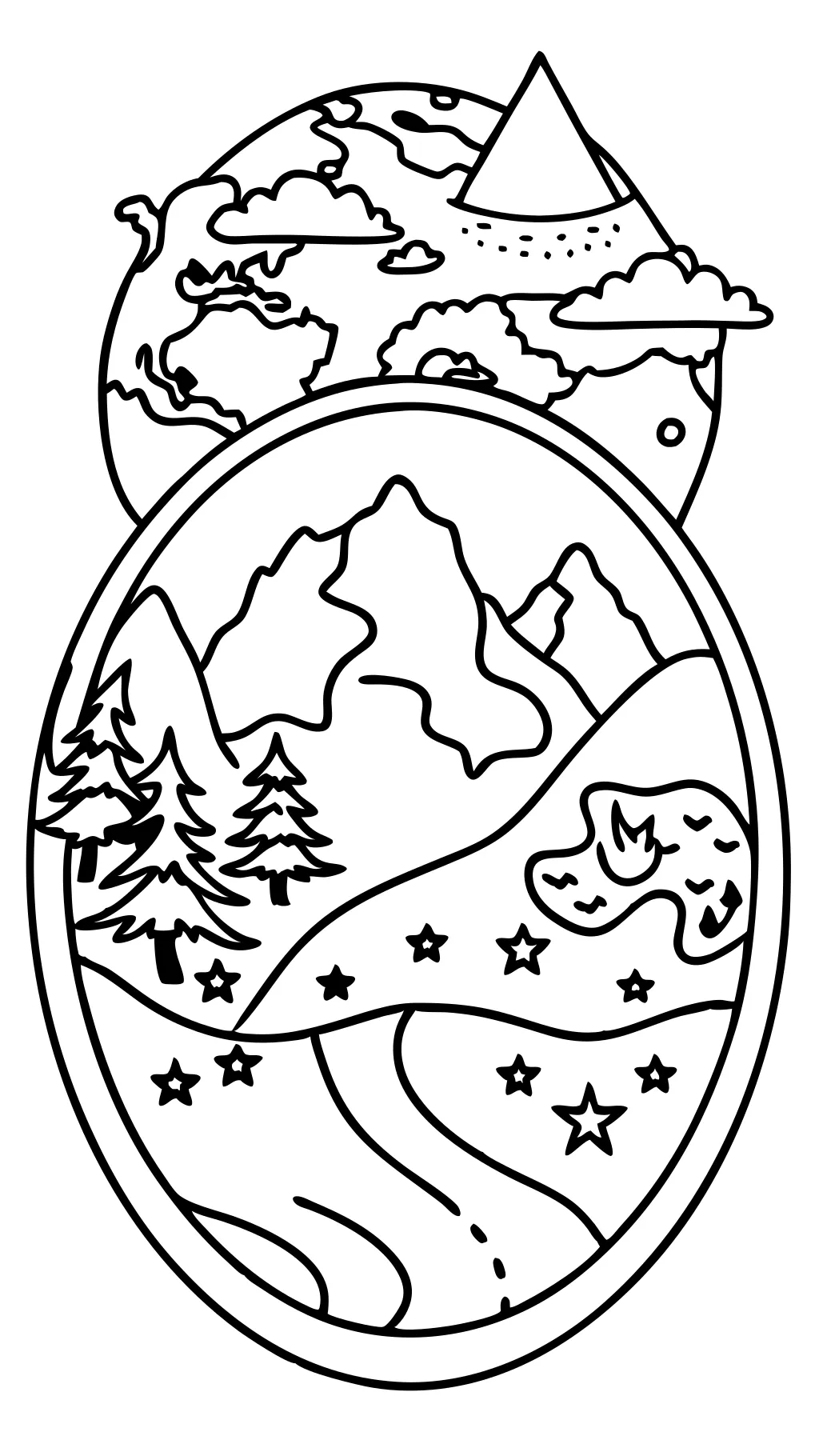 coloring pages of earth